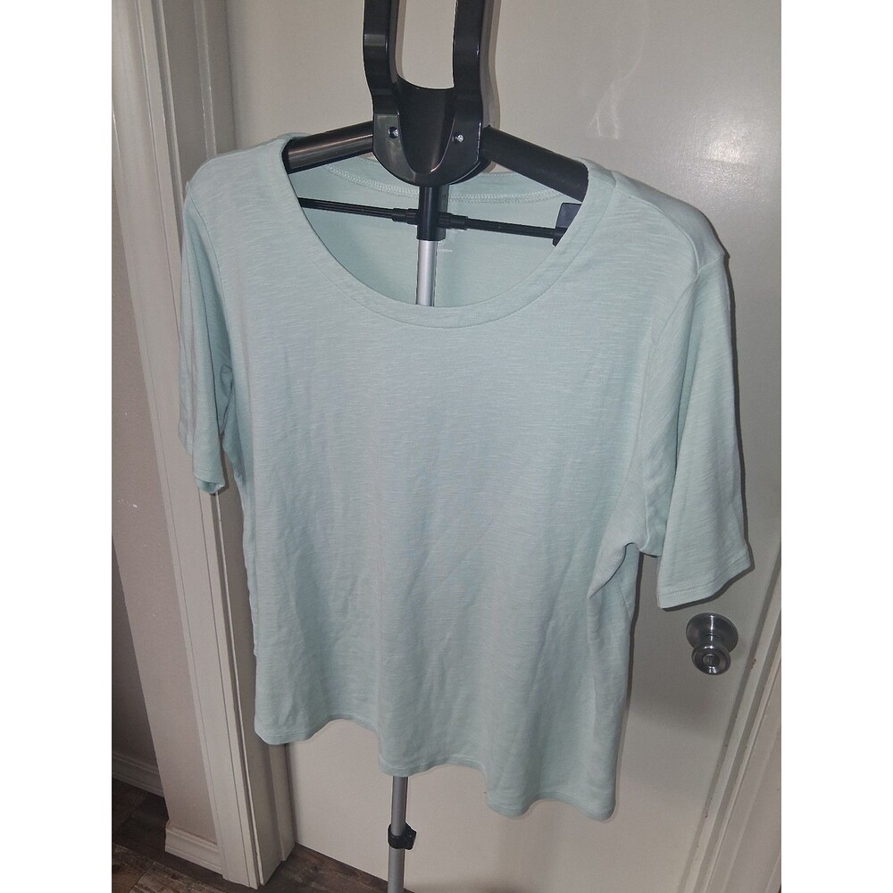 Orvis Pima Cotton Slub Knit Tee Green XXL Gorpcore Coastal Everyday Basic Earthy - Picture 2 of 9